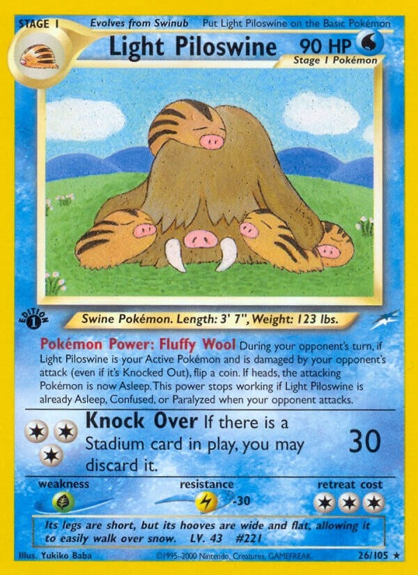 Image for Light Piloswine (Neo Destiny) (026/105) - Pokemon