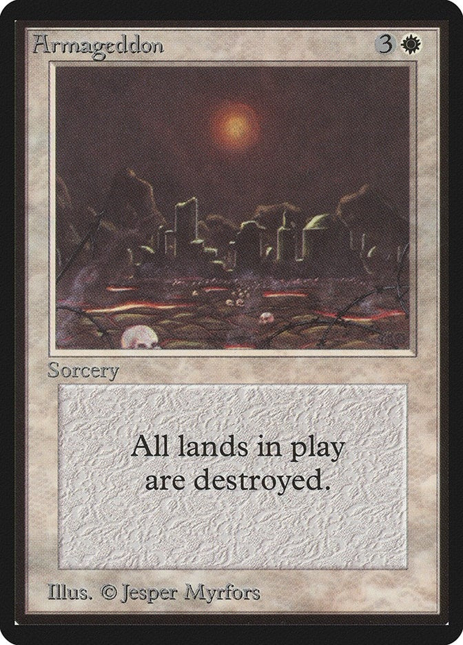 Image for Armageddon (Beta Edition) - Magic: The Gathering