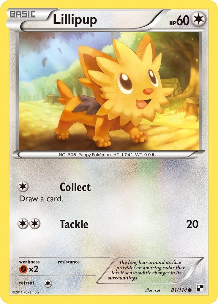 Image for Lillipup (81) (Black and White) (81/114) - Pokemon
