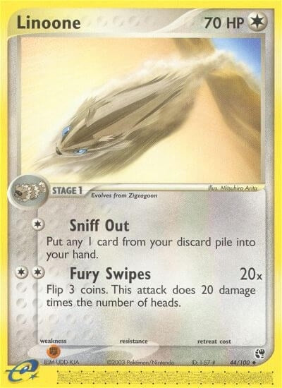 Image for Linoone (Sandstorm) (44/100) - Pokemon