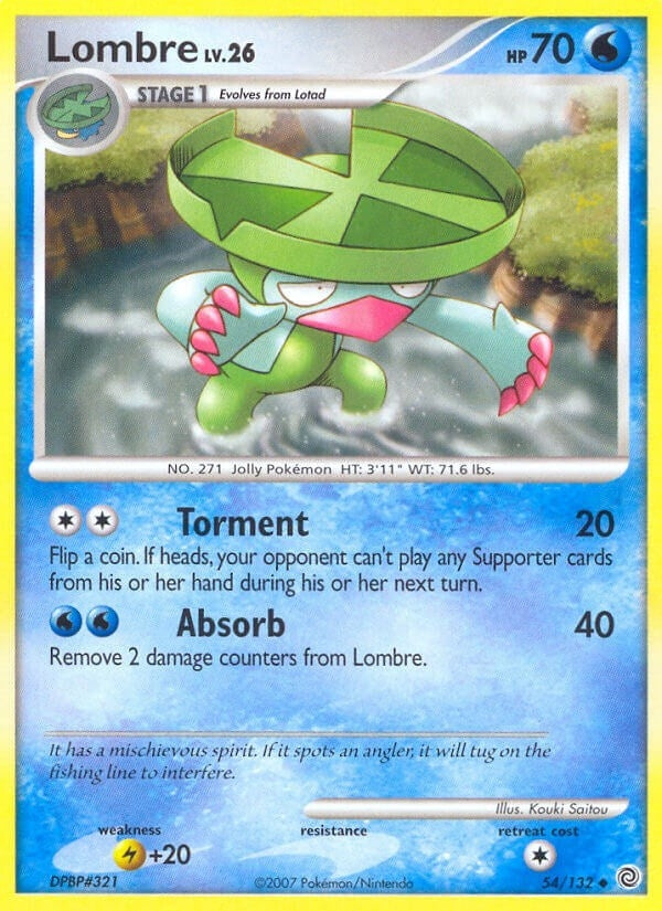 Image for Lombre (Secret Wonders) (54/132) - Pokemon