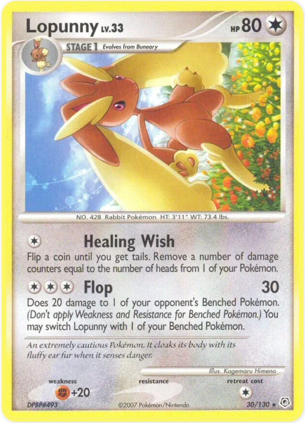 Image for Lopunny (Diamond and Pearl) (30/130) - Pokemon