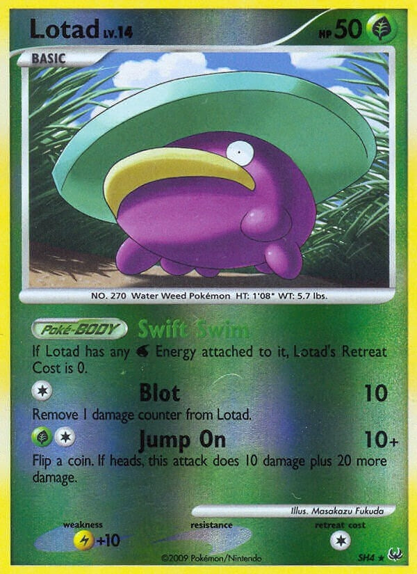 Image for Lotad (Shiny) (Platinum) (SH4) - Pokemon