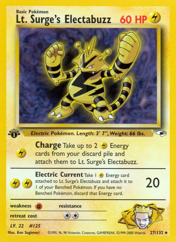 Image for Lt. Surge's Electabuzz (27) (Gym Heroes) (027/132) - Pokemon