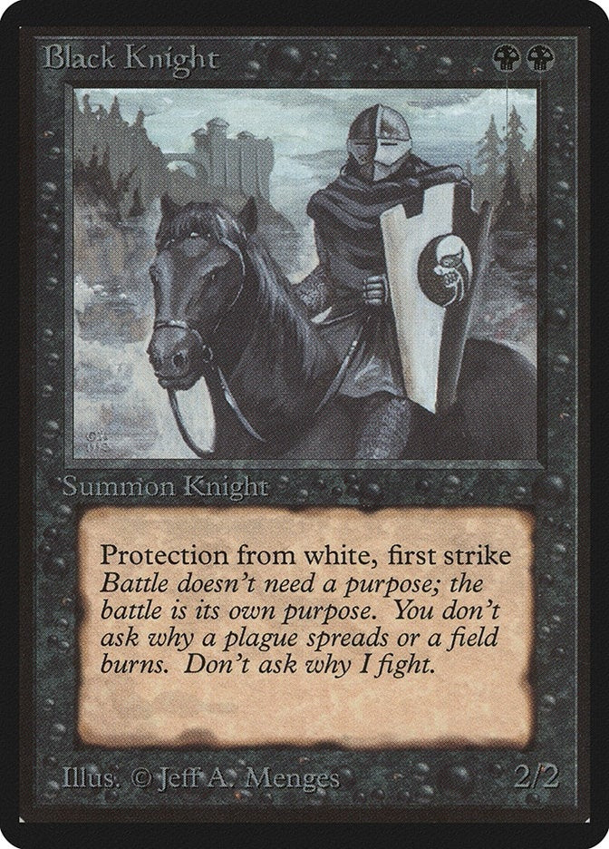Image for Black Knight (Beta Edition) - Magic: The Gathering
