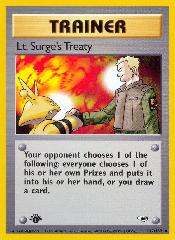 Image for Lt. Surge's Treaty (Gym Heroes) (112/132) - Pokemon
