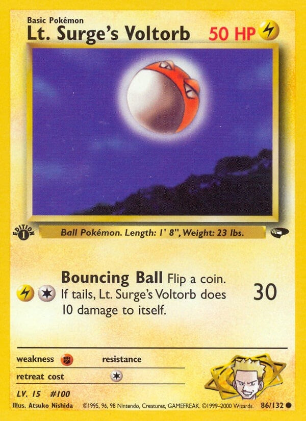 Image for Lt. Surge's Voltorb (Gym Challenge) (086/132) - Pokemon
