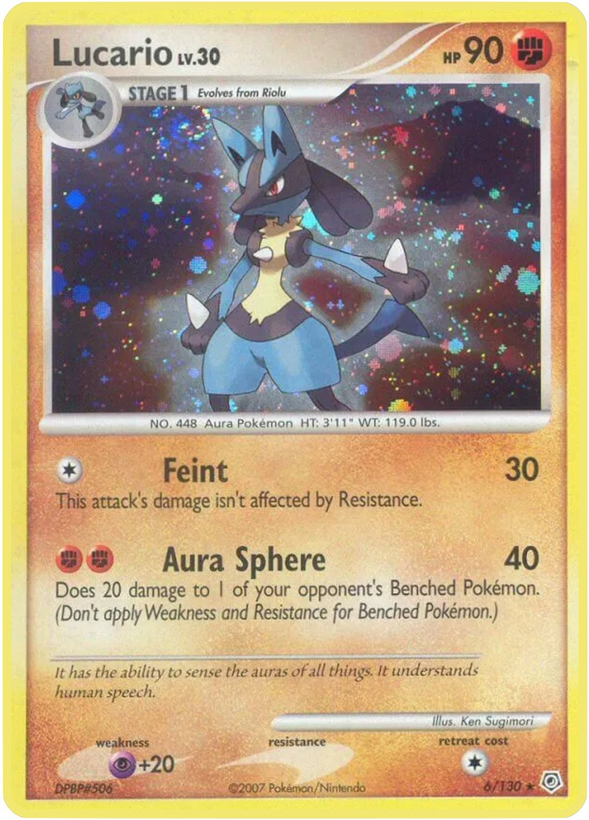 Image for Lucario (Diamond and Pearl) (6/130) - Pokemon