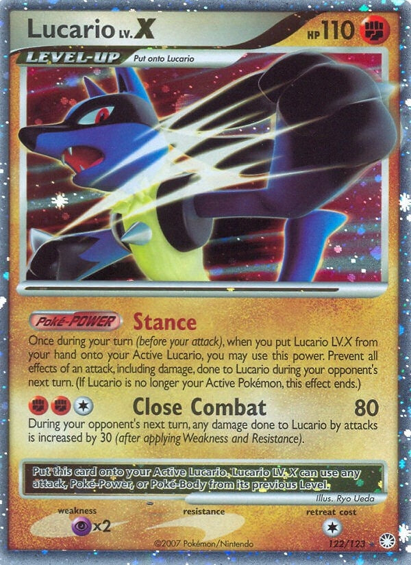 Image for Lucario LV.X (Mysterious Treasures) (122/123) - Pokemon
