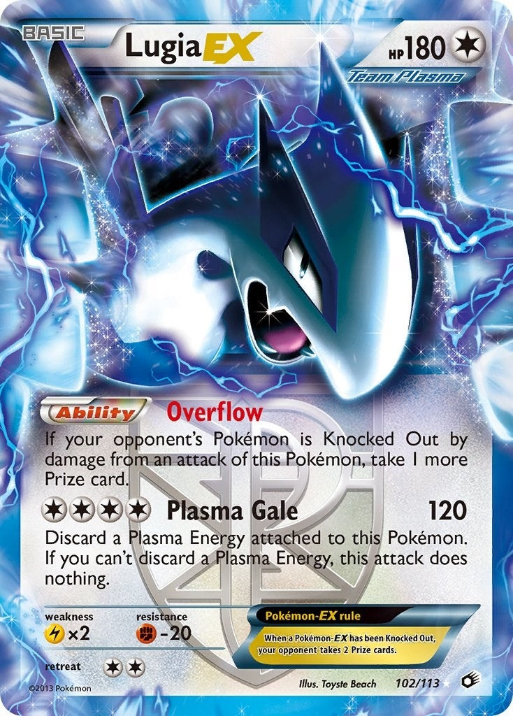 Image for Lugia EX (Team Plasma) (Legendary Treasures) (102/113) - Pokemon