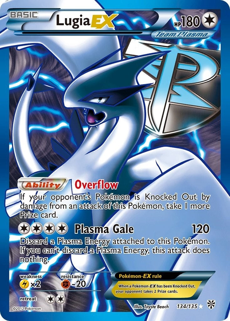 Image for Lugia EX (Team Plasma) (134 Full Art) (Plasma Storm) (134/135) - Pokemon