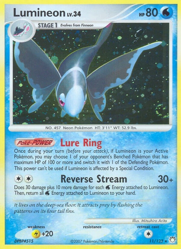 Image for Lumineon (Mysterious Treasures) (11/123) - Pokemon