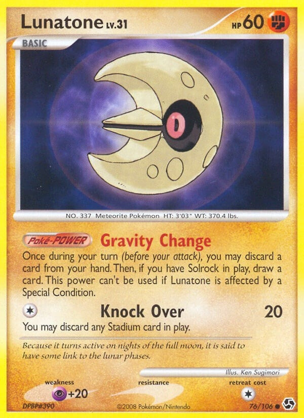 Image for Lunatone (Great Encounters) (76/106) - Pokemon