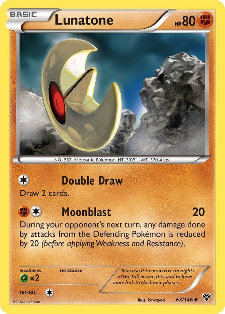 Image for Lunatone (XY Base Set) (63/146) - Pokemon