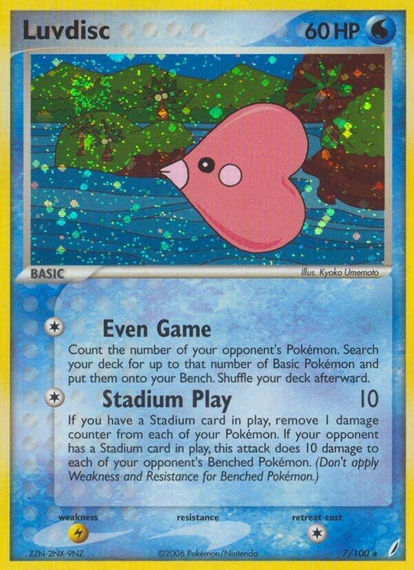 Image for Luvdisc (Crystal Guardians) (7/100) - Pokemon