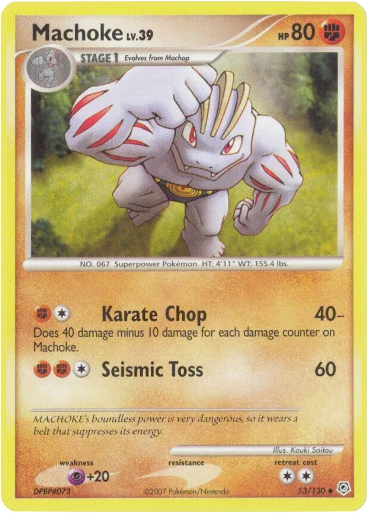 Image for Machoke (Diamond and Pearl) (53/130) - Pokemon