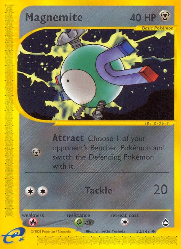 Image for Magnemite (52) (Aquapolis) (052/147) - Pokemon