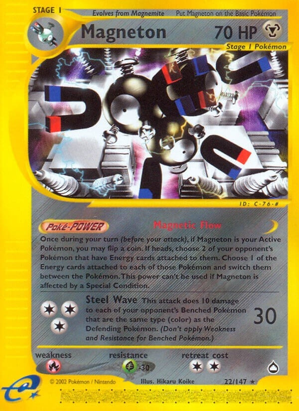 Image for Magneton (Aquapolis) (022/147) - Pokemon