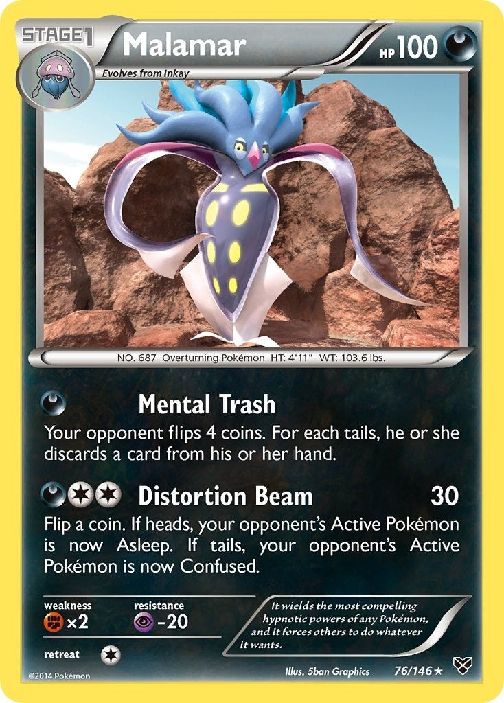 Image for Malamar (76) (XY Base Set) (76/146) - Pokemon