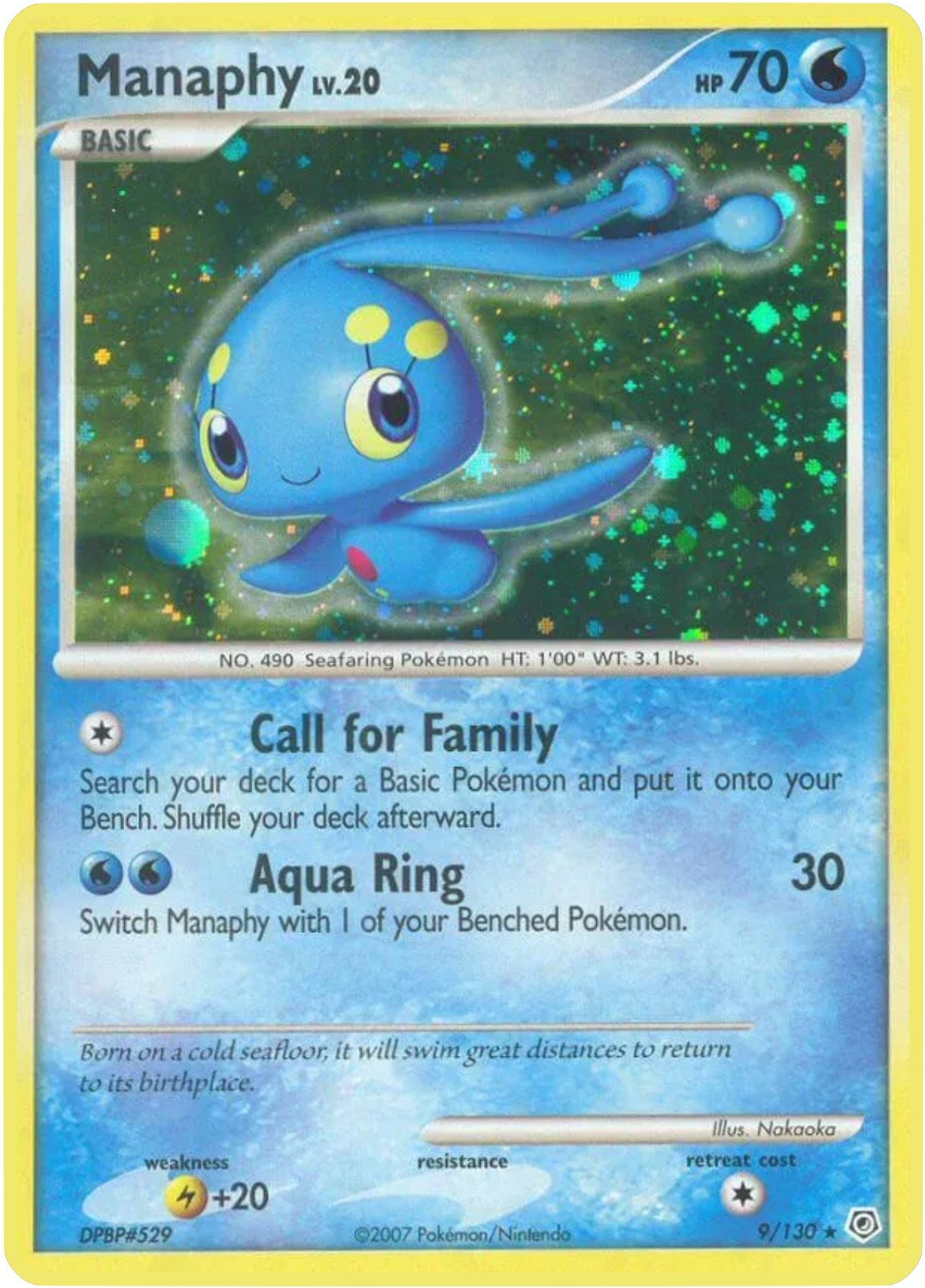 Image for Manaphy (Diamond and Pearl) (9/130) - Pokemon