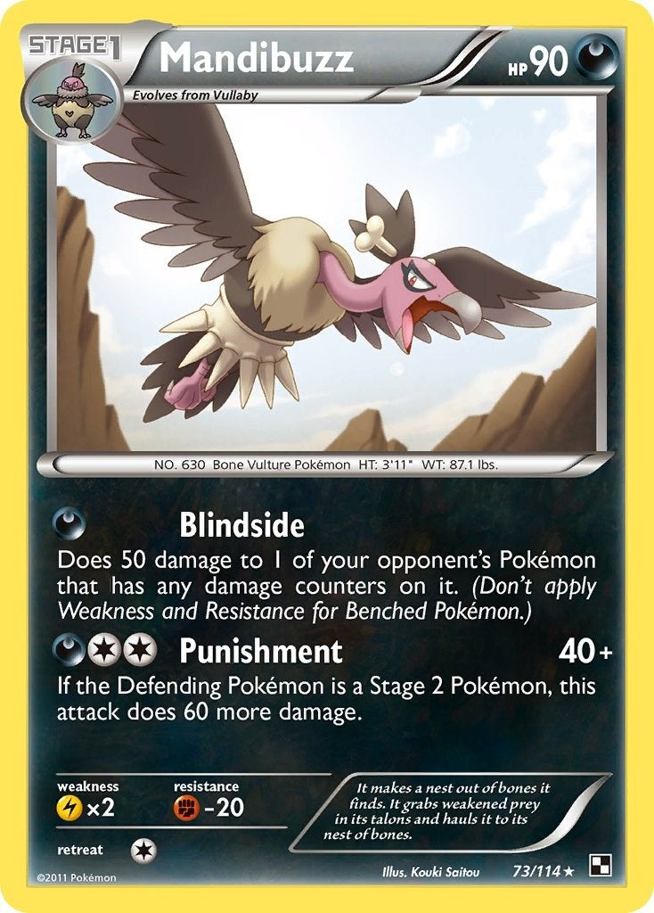 Image for Mandibuzz (Black and White) (73/114) - Pokemon