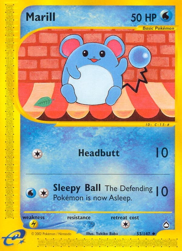 Image for Marill (Aquapolis) (053/147) - Pokemon
