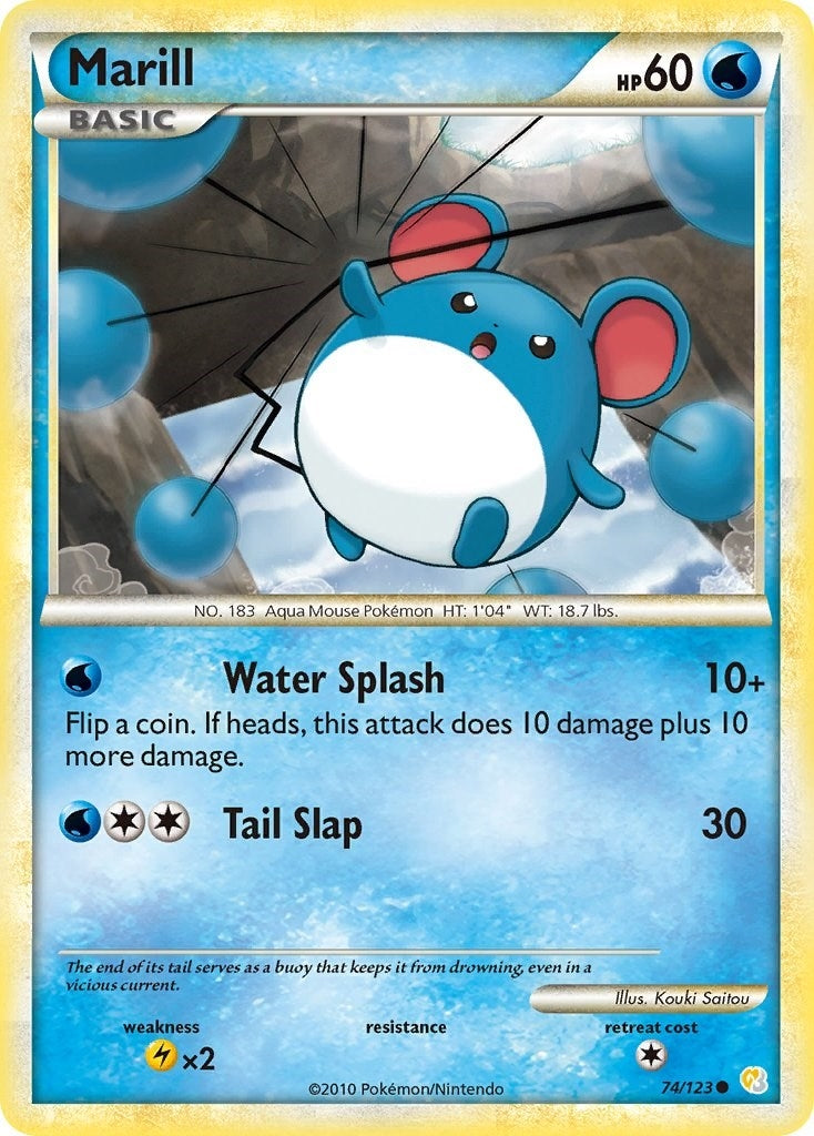 Image for Marill (HeartGold SoulSilver) (74/123) - Pokemon