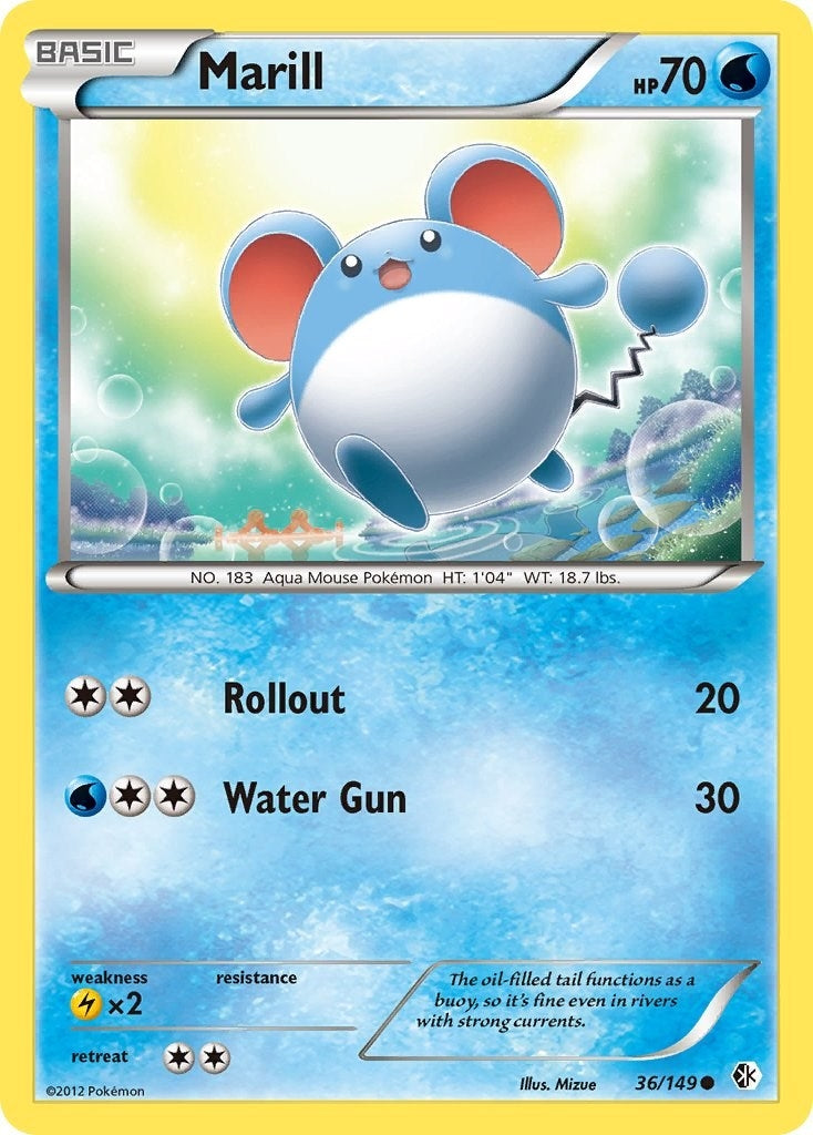 Image for Marill (Boundaries Crossed) (36/149) - Pokemon