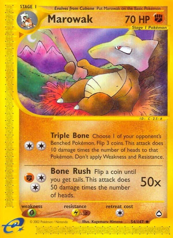 Image for Marowak (Aquapolis) (054/147) - Pokemon