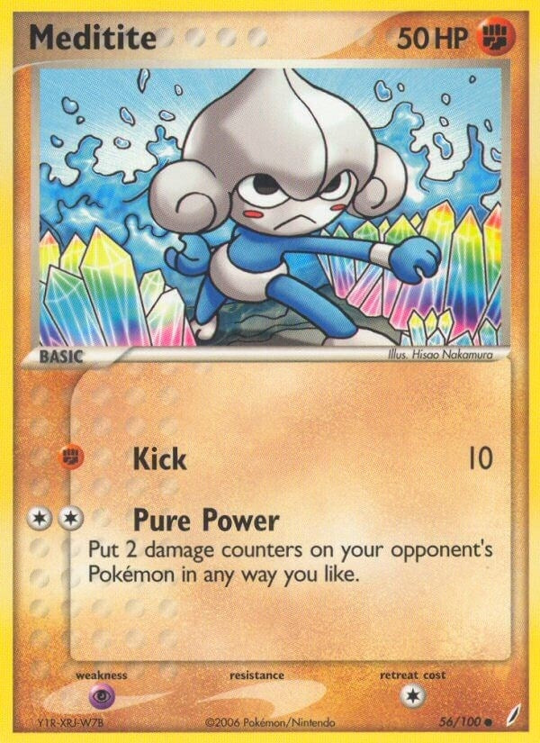 Image for Meditite (Crystal Guardians) (56/100) - Pokemon
