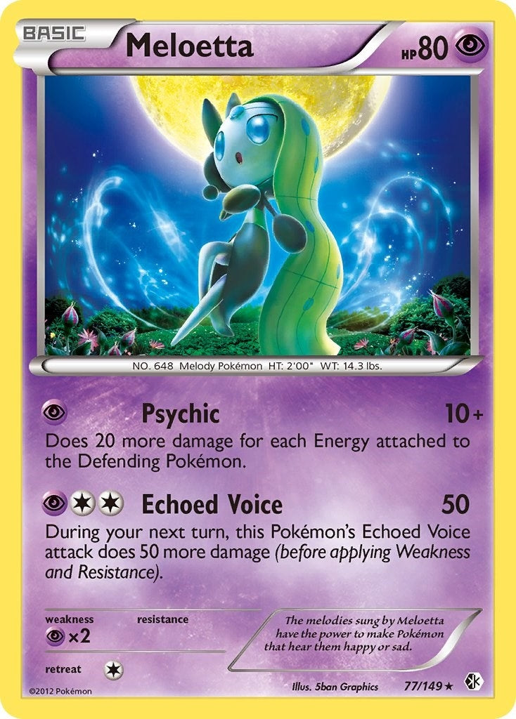 Image for Meloetta (Boundaries Crossed) (77/149) - Pokemon