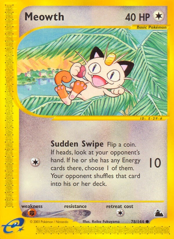 Image for Meowth (Skyridge) (078/144) - Pokemon