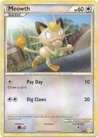 Image for Meowth (#12) (HGSS Trainer Kit: Gyarados & Raichu) (12/30) - Pokemon