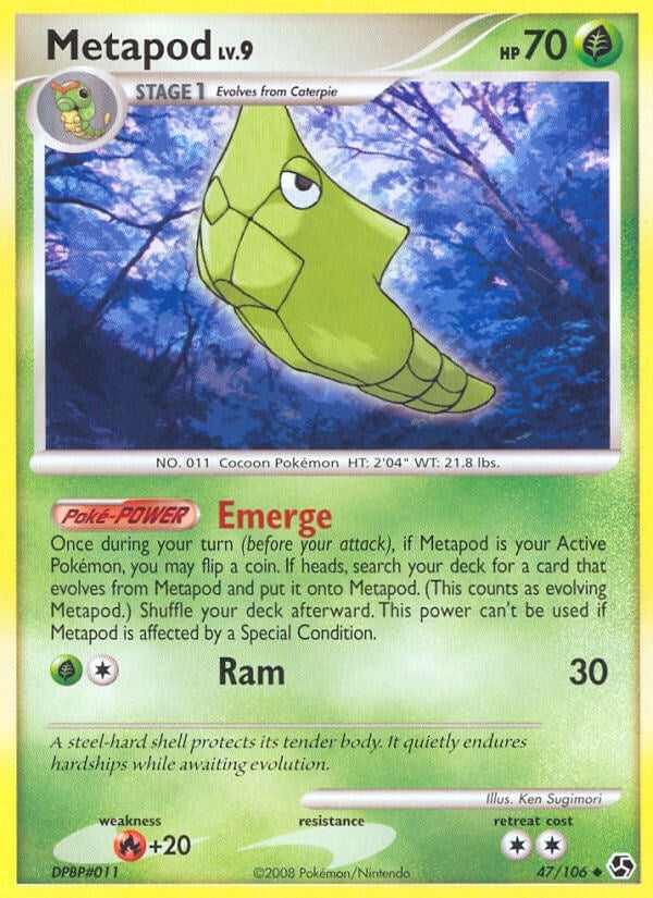 Image for Metapod (Great Encounters) (47/106) - Pokemon