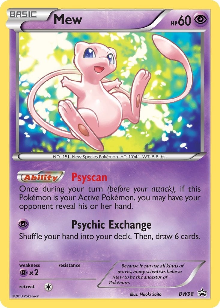 Image for Mew - BW98 (Black and White Promos) (BW98) - Pokemon