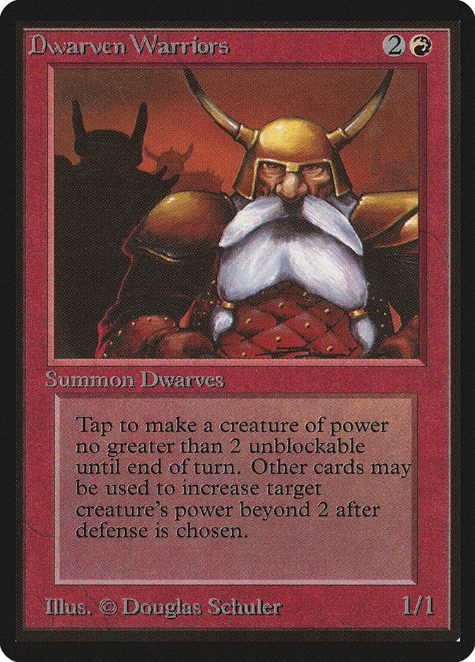 Image for Dwarven Warriors (Beta Edition) - Magic: The Gathering
