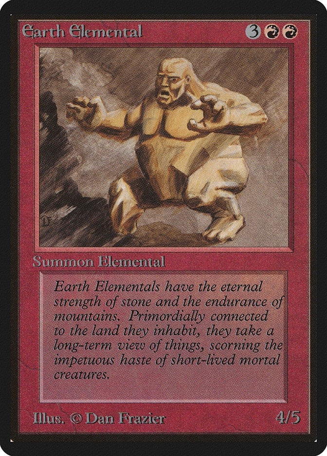Image for Earth Elemental (Beta Edition) - Magic: The Gathering