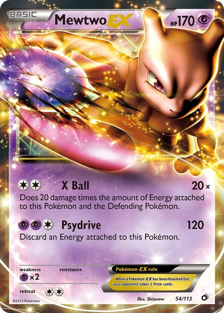 Image for Mewtwo EX (Legendary Treasures) (54/113) - Pokemon