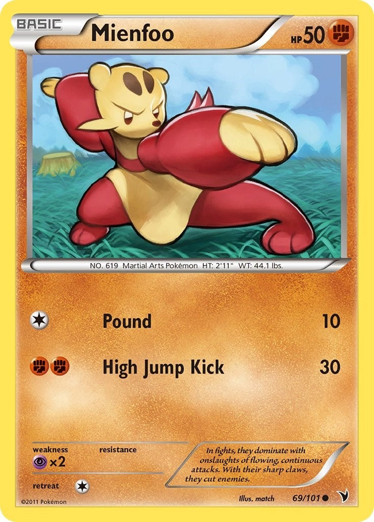 Image for Mienfoo (Noble Victories) (69/101) - Pokemon