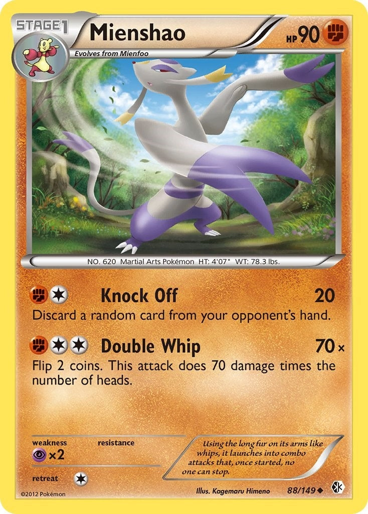 Image for Mienshao (Boundaries Crossed) (88/149) - Pokemon