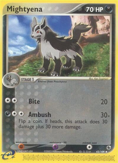 Image for Mightyena (Ruby and Sapphire) (42/109) - Pokemon