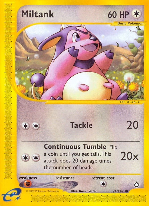 Image for Miltank (Aquapolis) (094/147) - Pokemon