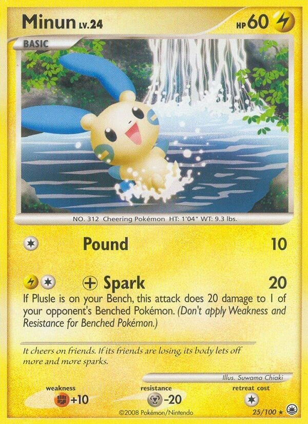Image for Minun (Majestic Dawn) (25/100) - Pokemon