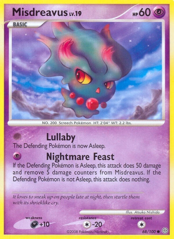 Image for Misdreavus (Stormfront) (68/100) - Pokemon