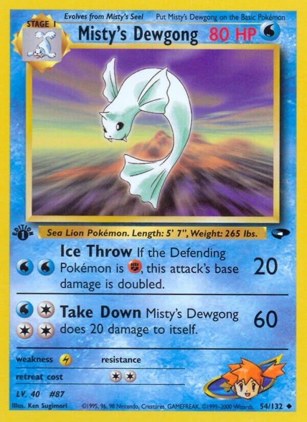 Image for Misty's Dewgong (Gym Challenge) (054/132) - Pokemon