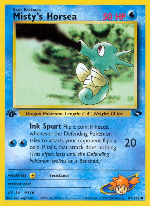 Image for Misty's Horsea (Gym Challenge) (087/132) - Pokemon