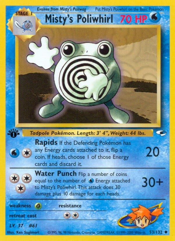 Image for Misty's Poliwhirl (Gym Heroes) (053/132) - Pokemon