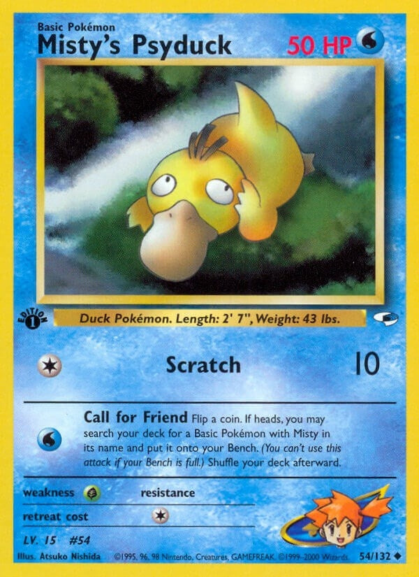Image for Misty's Psyduck (Gym Heroes) (054/132) - Pokemon