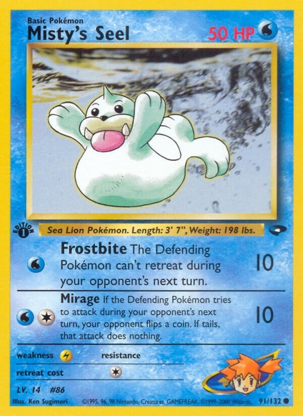 Image for Misty's Seel (Gym Challenge) (091/132) - Pokemon
