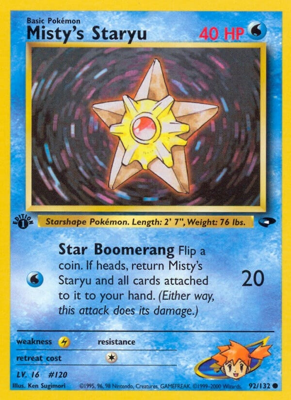 Image for Misty's Staryu (Gym Challenge) (092/132) - Pokemon